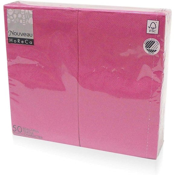 Nouveau Cloth Like Disposable Paper Dinner Napkins 17 x 13 1/6 Fold 50 Pack - Picture 1 of 2